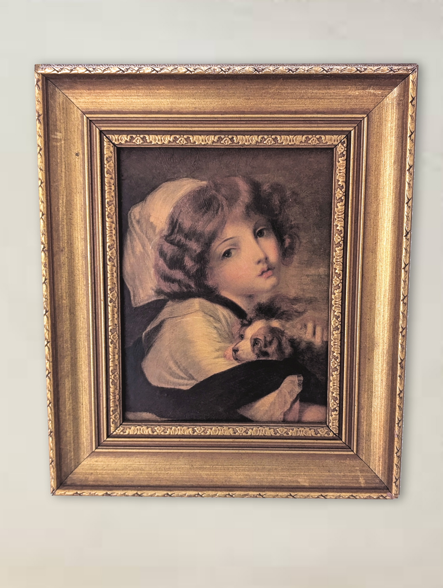 Juene Fille Au Petite Chien